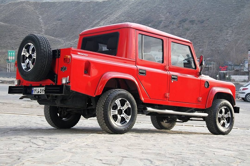 نمای عقب خودرو پاژن 