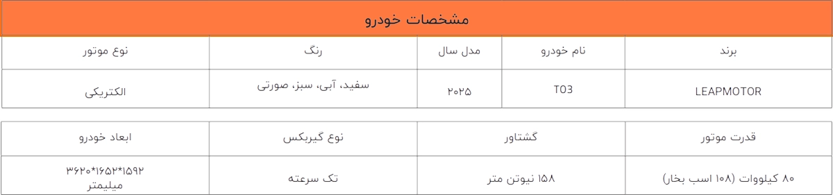 شرایط فروش خودرو لی\ موتور L03
