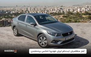 آمار متقاضیان ثبت‌نام ایران خودرو+شانس برنده‌شدن (۳ اردیبهشت ۱۴۰۴)