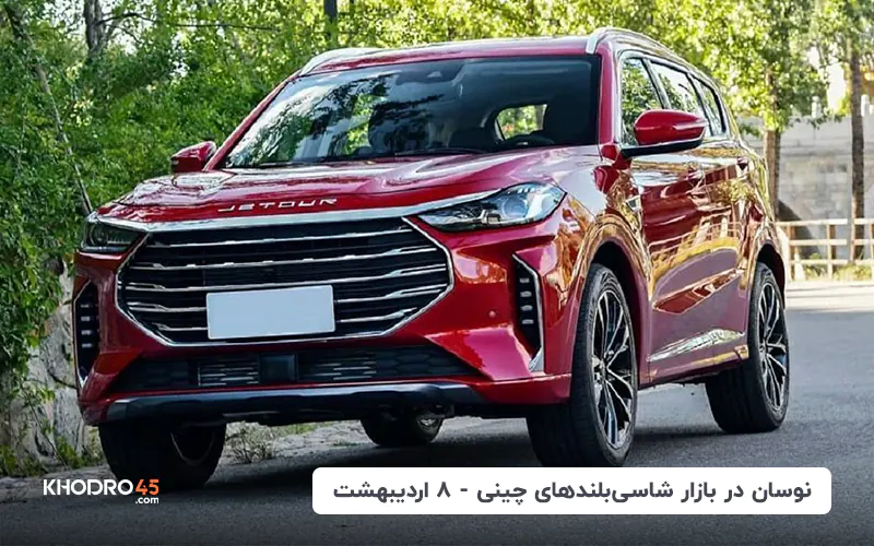 نوسان در بازار شاسی بلندهای چینی – ۸ اردیبهشت