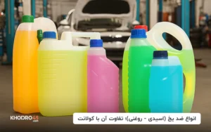 انواع ضد یخ (اسیدی – روغنی)؛ تفاوت آن با کولانت