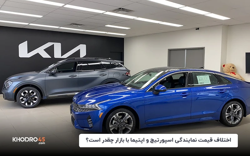 اختلاف قیمت نمایندگی اسپورتیج و اپتیما با بازار چقدر است؟