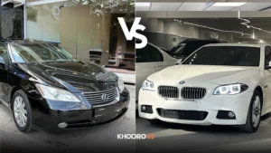 مقایسه بی ام و E60 سری 5 با لکسوس ES XV40