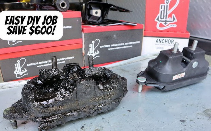 اثر روغن در فرسودگی شدید لاستیک دسته موتور