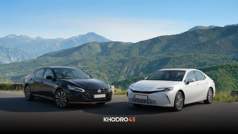 مقایسه تویوتا کمری ۲۰۲۵ با نیسان آلتیما ۲۰۲۵