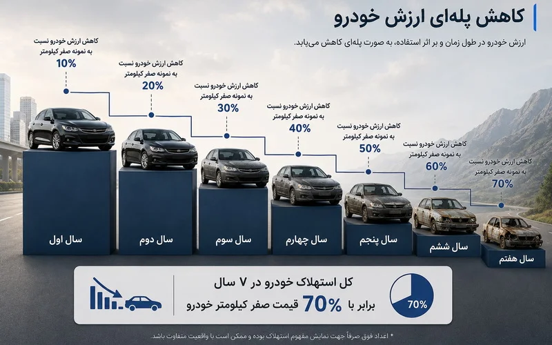 مثال تقریبی از استهلاک خودرو مثال تقریبی از استهلاک خودرو